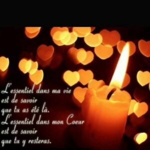 citation deuil et bougie allume